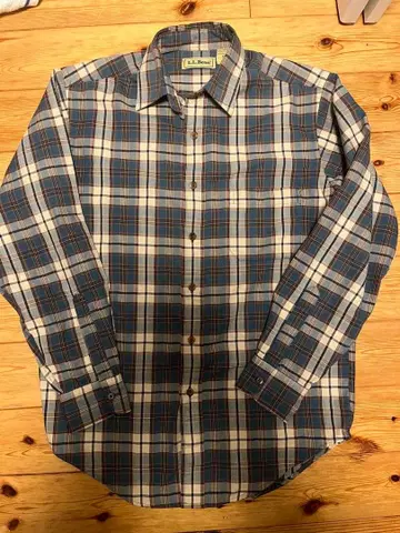 80s L.L.Bean 체크 셔츠 플란넬 셔츠