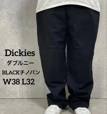 디키즈 더블니 블랙 치노 팬츠 빅 사이즈 W38 L32