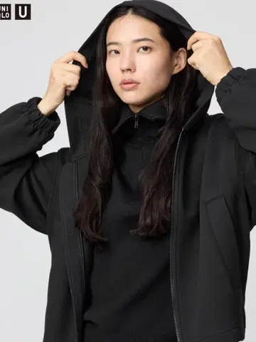 택 포함 새상품 UNIQLO U 맨투맨 집업 후드티 L