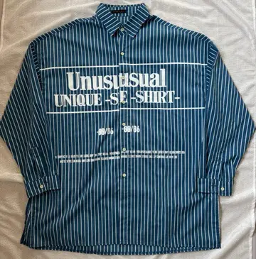 MADMAD 오버 사이즈 스트라이프 롱 셔츠