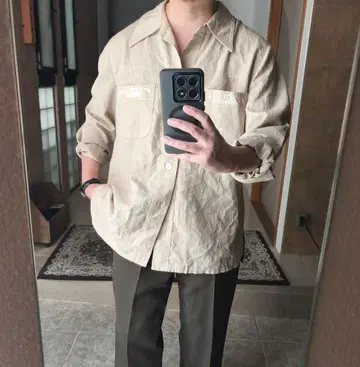 1970s 빈티지 Munsingwear 린넨 셔츠