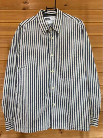 MHL. 스트라이프 긴팔 셔츠