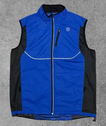 레어 GOLD'S GYM 골드짐 베스트 풀 집업 블루 M