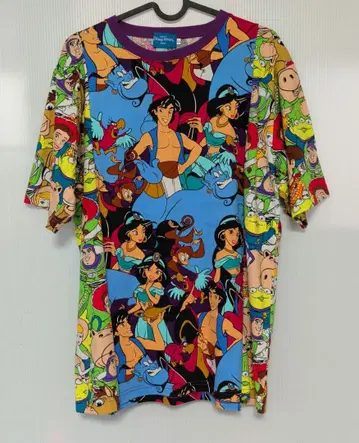 알라딘 토이 스토리 반팔 T셔츠 LL 리메이크 구제 의류