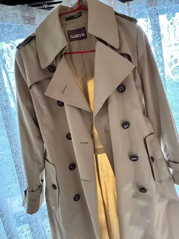 새상품급 SANYO 베이지 트렌치코트