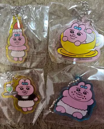 빤쮸토끼 카페 아크릴 키링 세트