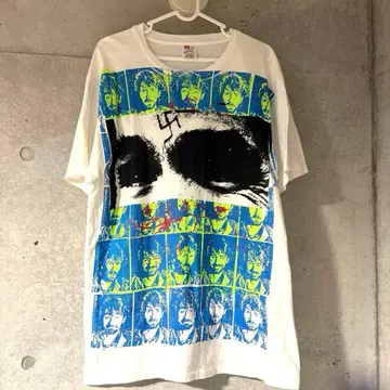 donrock 티셔츠 맨슨 MANSON 수제 L~XL 화이트 레어