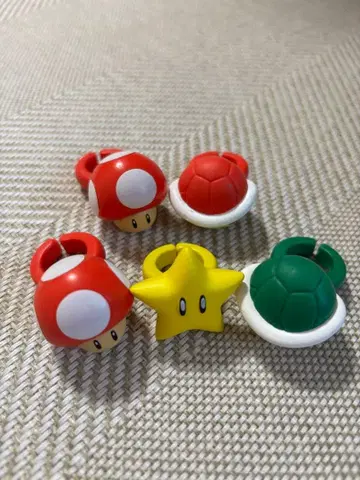 슈퍼 마리오 가챠가챠 반지 반지 갑옷 슈퍼버섯