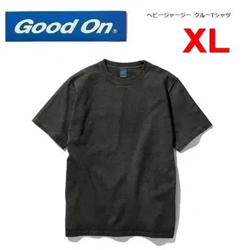 굿온 헤비 저지 크루 T셔츠 P-블랙 XL GOST2109