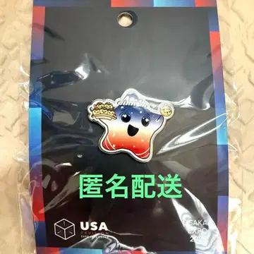 오사카 간사이 만박 EXPO 2025 스파크 핀 배지 타코야키 미국관