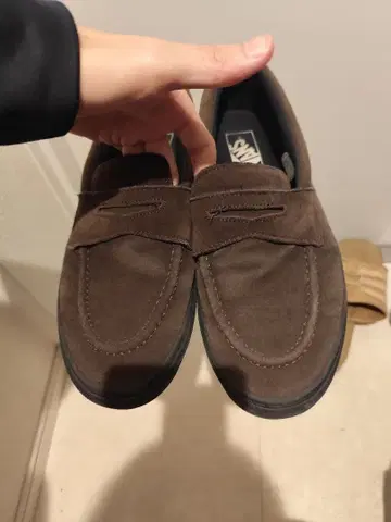 VANS 반스 로퍼 V196CF CN 스웨이드 브라운 27.0