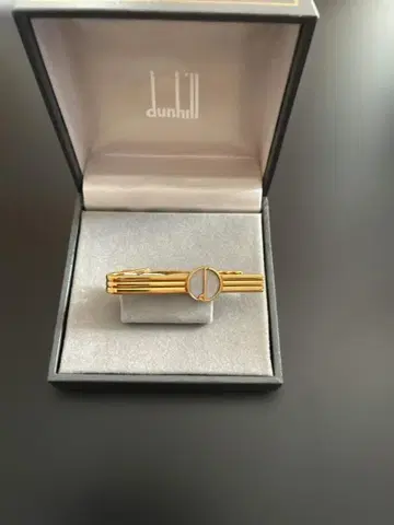 던힐 넥타이핀 골드 x 실버 나사 모티브 박스 포함