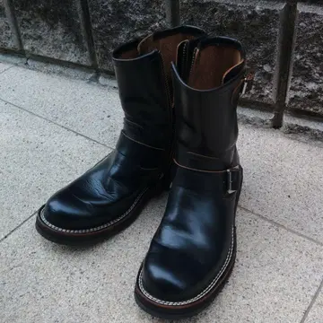 슬로우웨어 라이온 엔지니어 부츠 크롬엑셀 블랙 (차심) 7E