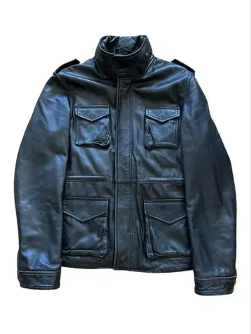 lambskin military jacket