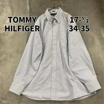 타미힐피거 블루 스트라이프 긴팔 셔츠 버튼 다운 [ 9707 ]