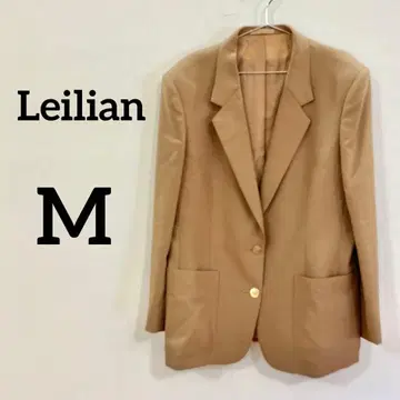 Leilian 테일러드 자켓 울 베이지 싱글 여성용 M 상당