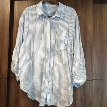 23구 스트라이프 긴팔 버튼업 셔츠