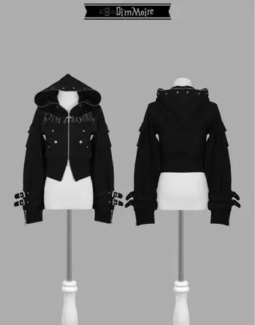 DimMoire 디무모아르 BAD BADDIE 후드티 블랙 M 사이즈