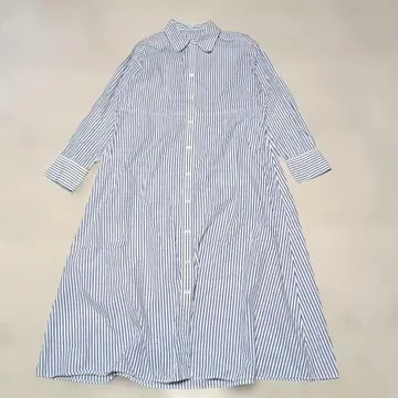 JOURNAL STANDARD 스트라이프 셔츠 원피스 코튼