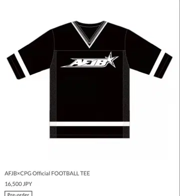 AFJBxCPG FOOTBALL TEE 블랙