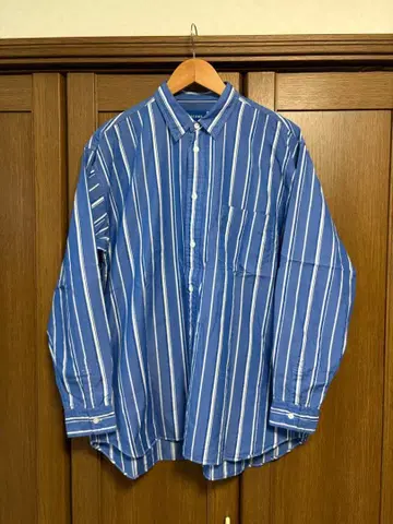 BEAMS 이지 핏 스트라이프 셔츠