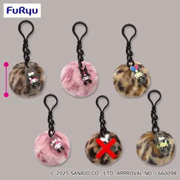 산리오 캐릭터즈 갸루라비 퍼 참 5종 세트