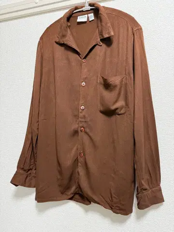 [ 90s ] Chico's DESIGN 레이온 셔츠 브라운