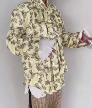 SANSeLF 페이즐리 패턴 블라우스 sanw28