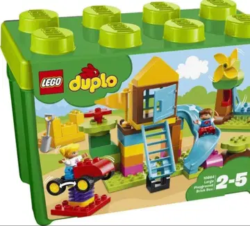 레고 듀플로 큰 공원, 그린 컨테이너, 동물 8마리, 기본판 2장 세트