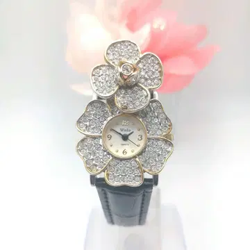 [ 작동품 ] 윙크스 쿼츠 손목시계 스톤 여성용 관리747h