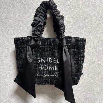 snidel home 토트백 트위드 블랙 small s 소