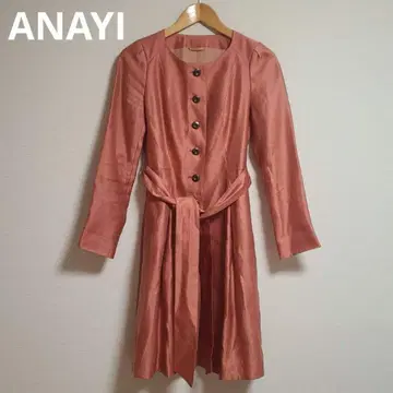 ANAYI 아나이 노카라 스프링 코트 겉옷 광택 36