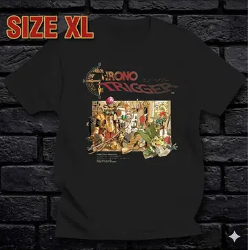 크로노 트리거 T셔츠 블랙 tee SFC 슈퍼패미컴 토리야마 아키라