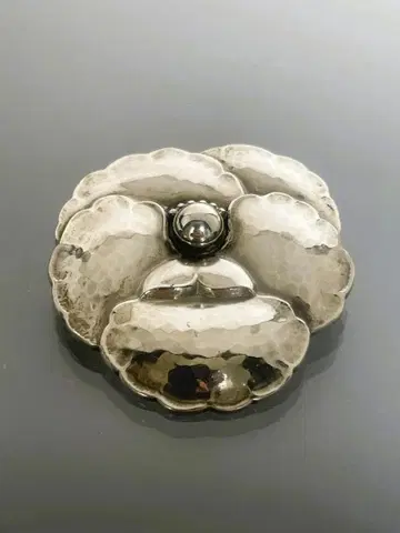 조지 젠슨 핑 브로치 #113 플라워 925S 빈티지