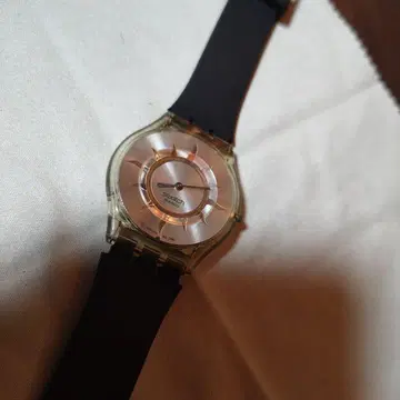 Swatch 스킨 초박형 두께 3mm 쿼츠 클리어/블랙