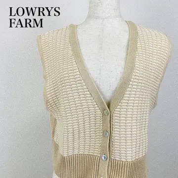 컨디션 최상 로리즈팜 LOWRYS FARM 니트 베스트 0874B