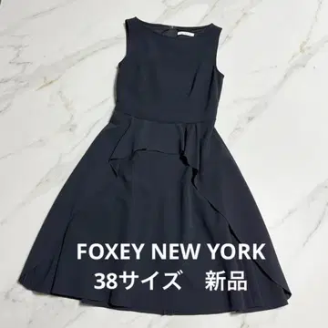 FOXEY NEW YORK 슬리브리스 원피스 블랙