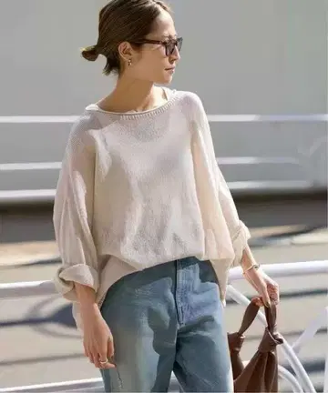 FRAMeWORK 워셔블 뉘앙스 와이드 풀오버 가격표 포함