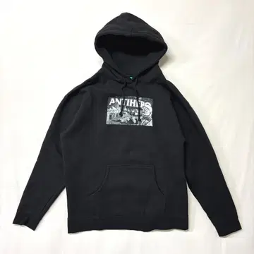 ANTIHERO 후드티 블랙 XL 스트릿 스타일 스케이트보드