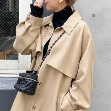 택 포함 Discoat 트렌치코트