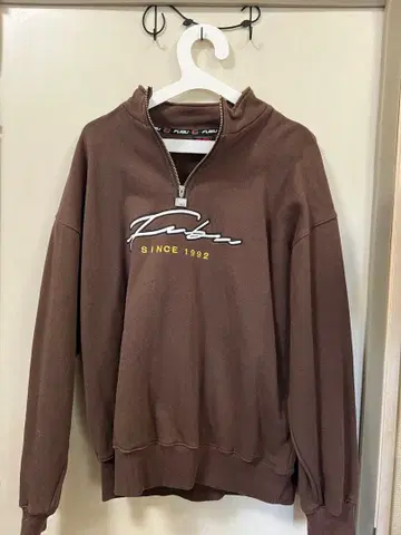 FUBU 하프 지퍼 트레이닝복 브라운