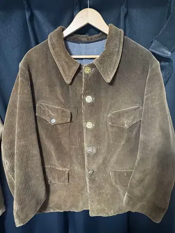 30s FrenchVintage 헌팅 코듀로이 자켓 프렌치