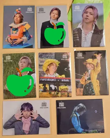 6장 세트 후지와라 료카 포토 카드 젠진미도와 이뮤터블