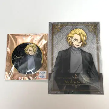 Dr.STONE 캔뱃지 블랙 슈트 The 캐릭터 스탠리