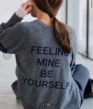 FRAMeWORK 칼리지 로고 크루넥 풀오버 캐시미어 혼방