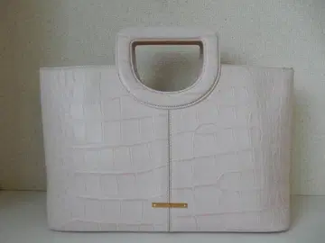 사만다 타바사 B5 수납 악어 엠보싱 핸드백 라이트 핑크