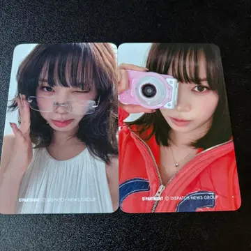 LE SSERAFIM 채원 dicon 2장 무테 랜티큘러 트레이딩 카드