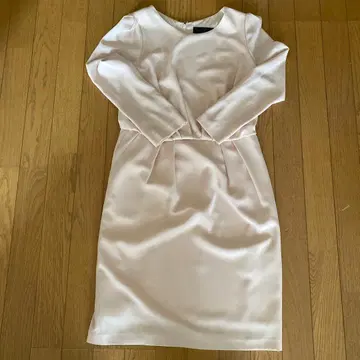 untitled 핑크 긴팔 무릎 기장 원피스 사이즈 1