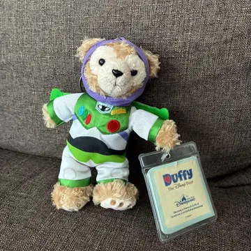 홍콩 디즈니 한정판 더피 버즈 라이트이어 코스튬 키링