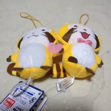 너구리 라스칼 봉제 인형 스트랩 2개 세트